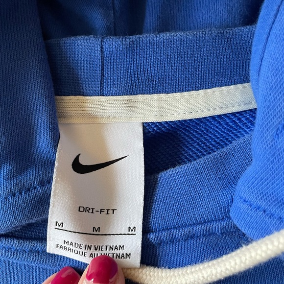 Nike Men's Standard Issue Dri-FIT Pullover Basketball Hoodie Medium M Blue - Picture 5 of 7